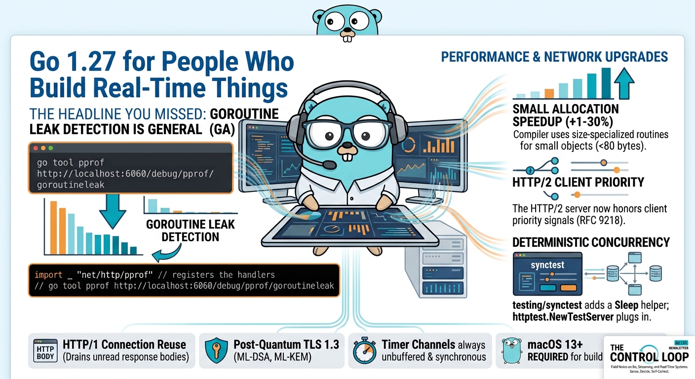 Go 1.27 for People Who Build Real-Time Things